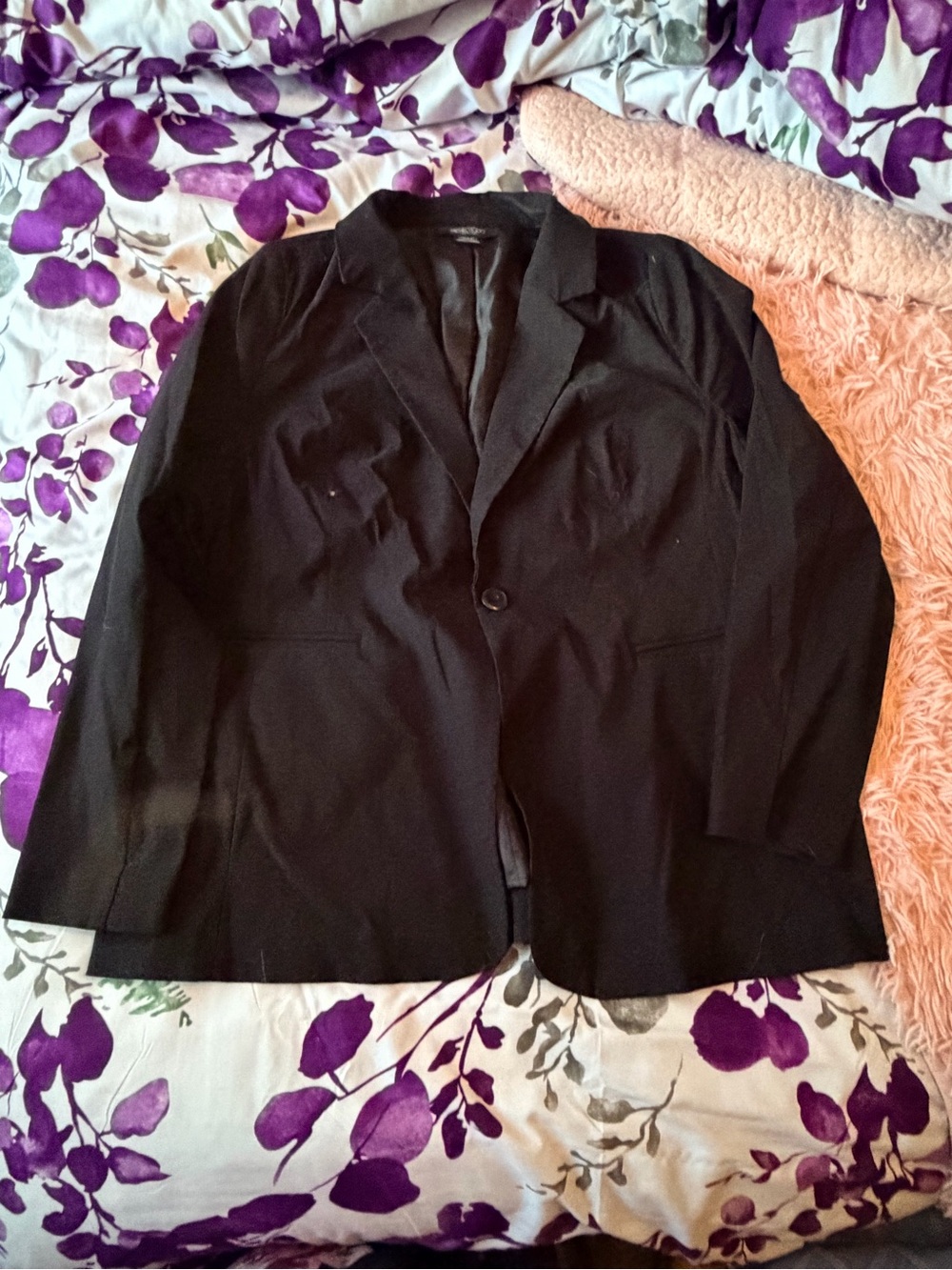 Michel Studio Black Single-Button Blazer